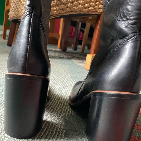 Franco Sarto Black Stevie Heeled Boots - Picture 12 of 15